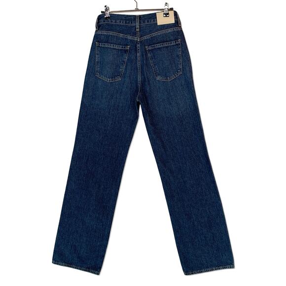 Citizens of Humanity Annina Jeans 24 Blue Denim High Rise Wide Leg Straight - Picture 12 of 16